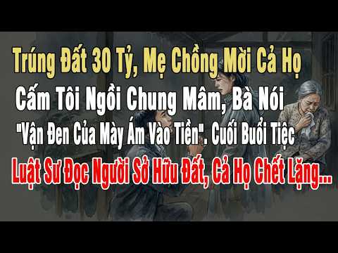 Trúng đất 30 tỷ, mẹ chồng cấm tôi ngồi chung mâm vì sợ vận đen ám vào gia đình bà