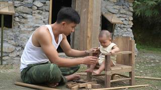 Baby Truc Lam Is About to Sit - So Dad Trieu Duong Built Her a Safe Chair screenshot 3