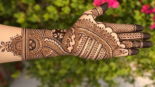 Beautiful Full Hand Mehndi Design | Easy Arabic Style Mehndi | Back & Front Hand Inspiration