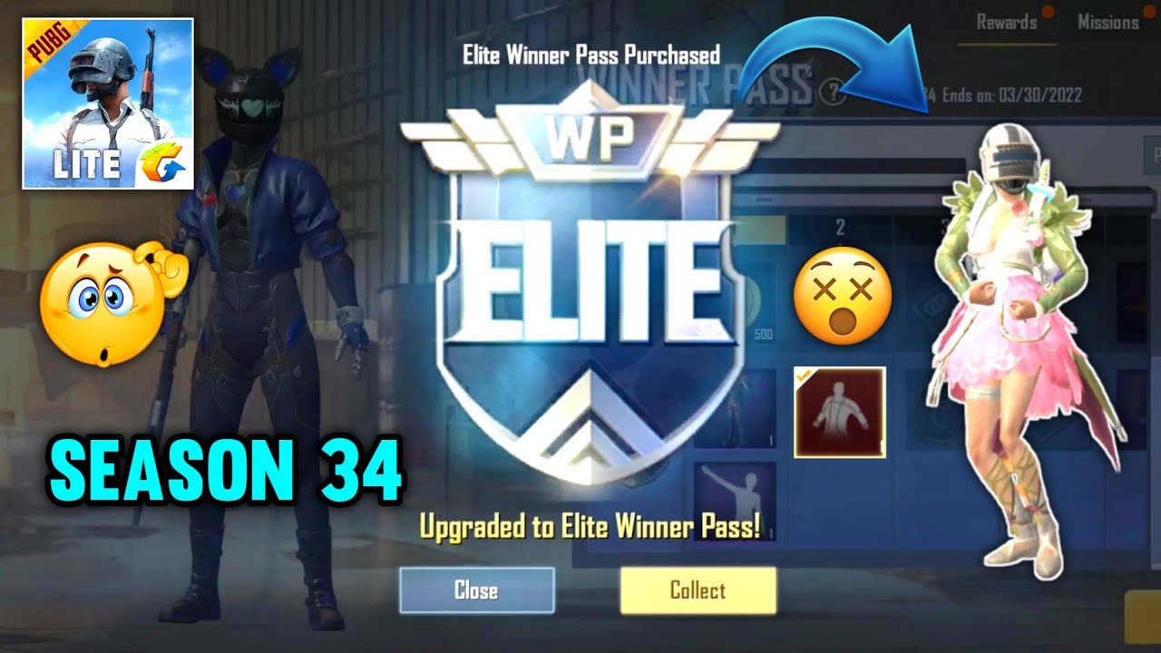 Season 34 Winnerpass Max Out PUBG Mobile Lite 😱🔥