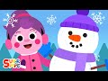 Lets make a snowman  kids winter songs  super simple songs
