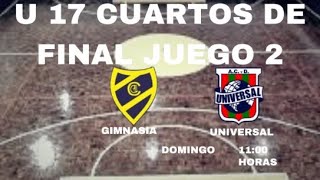 Torneo Provincial de Inferiores  Cuartos de Final juego 2 Gimnasia vs Universal