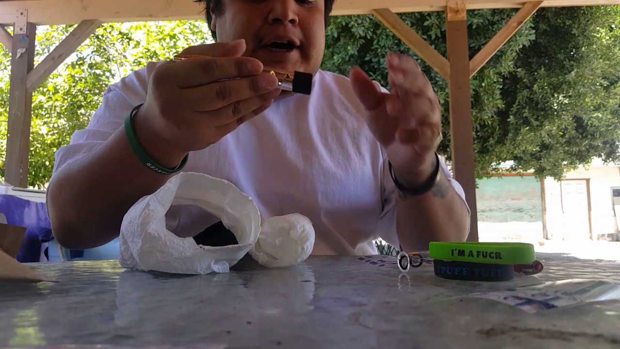 Opening package from puff tuff