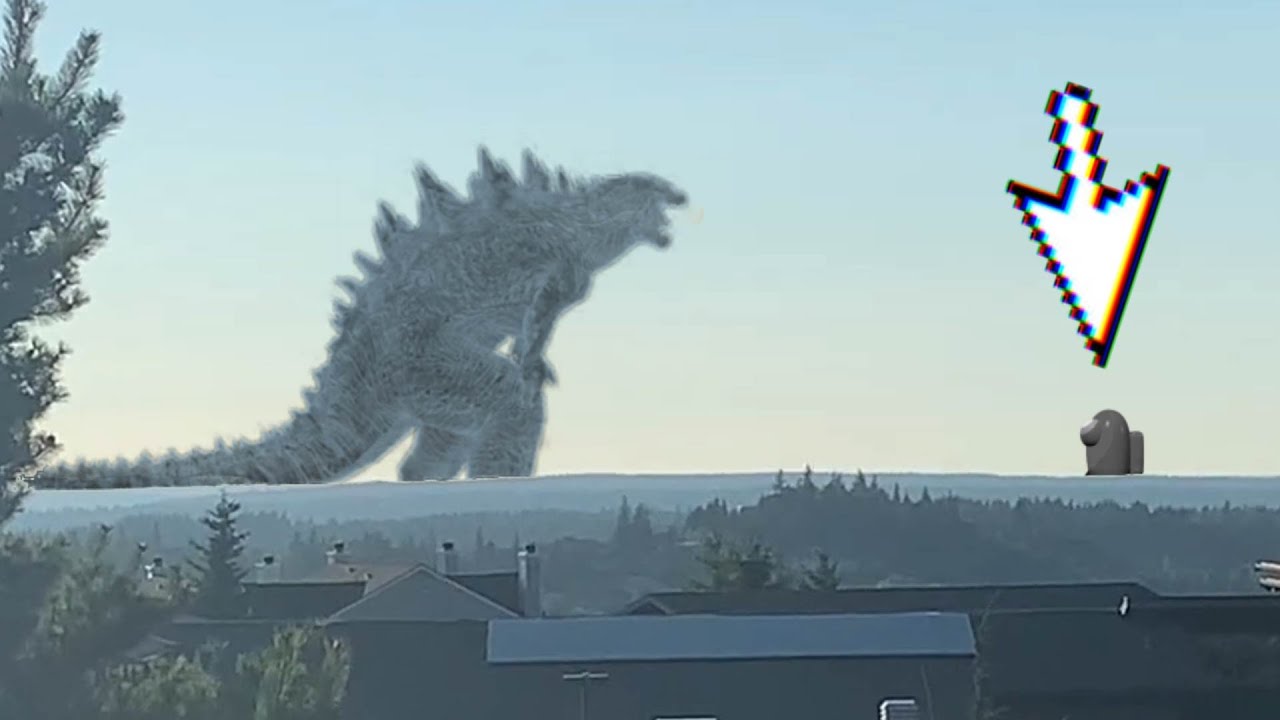 Among us vs Godzilla in real life - YouTube