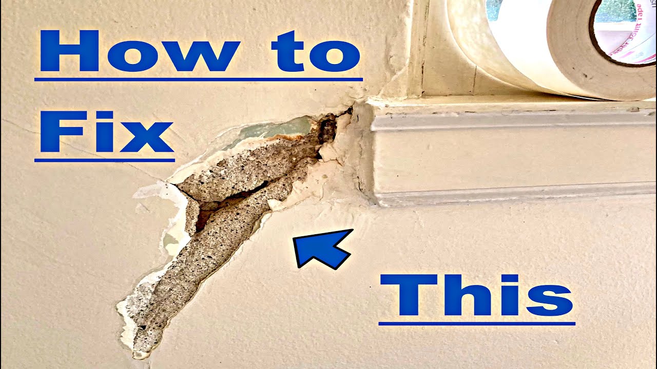 How to Repair Cracks in Plaster - YouTube