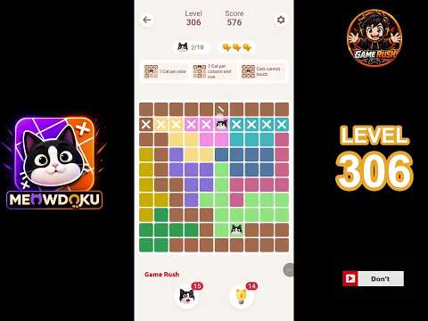 Meowdoku Level 306 walkthrough video thumbnail