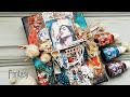 #dies_Fantasy Owl Stories canvas video tutorial  Процесс создания холста Совиные истории