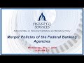 Merger Policies of the Federal Banking Agencies (EventID=117227)
