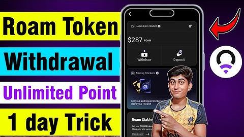 ROAM Airdrop withdrawal Update 🤑 | ROAM Airdrop Unlimited Point Trick | Roam Token withdrawal Bybit