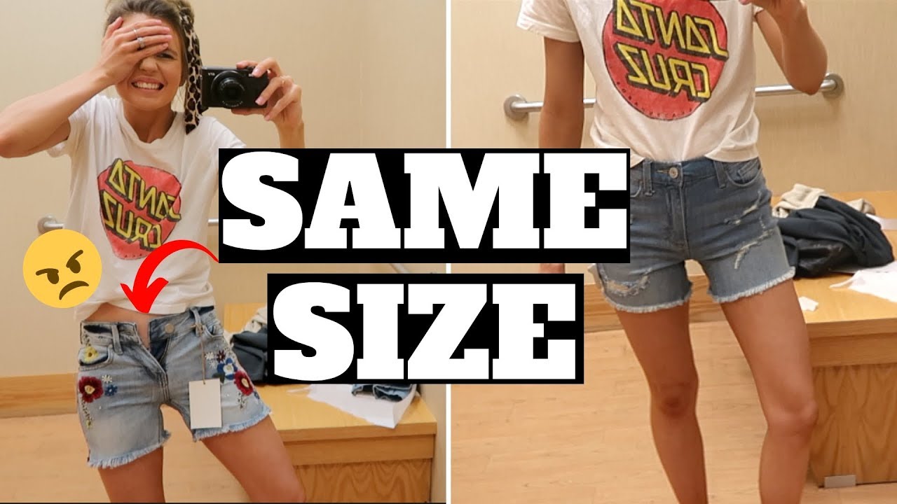 Trying size 0 shorts at 10 different stores! YouTube