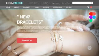 Jewellery Website Design in Figma | Website Design in Figma | Figma Web Design Tutorial screenshot 3