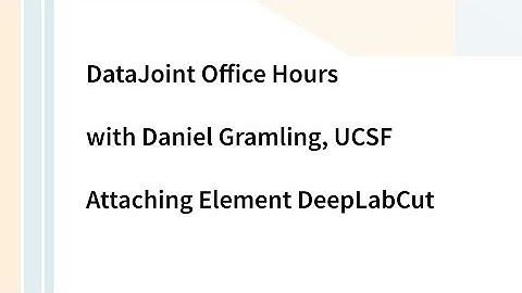 Office Hours: Attaching Element DeepLabCut
