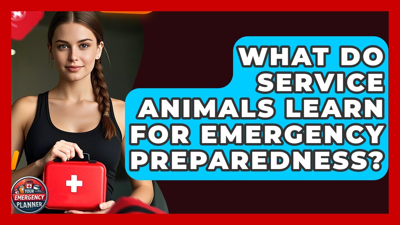 What Do Service Animals Learn For Emergency Preparedness? - Your Emergency Planner