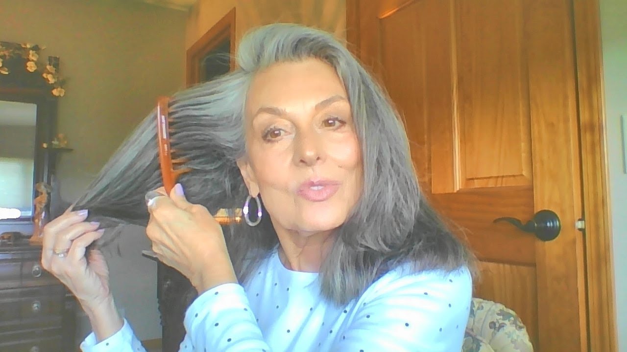 My Gray hair and my hair care routine/Mature Beauty
