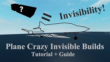 The Next Gen of PC PvP | Invisiblity & Stealth | Tutorial & Guide | Roblox Plane Crazy