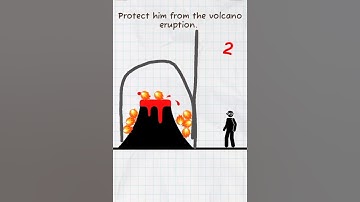 Protect  him the volcano eruption #game ? Draw .2 save #short ? Video ❤️‍🔥❤️‍🔥❤️‍🔥🔥🔥🔥🔥