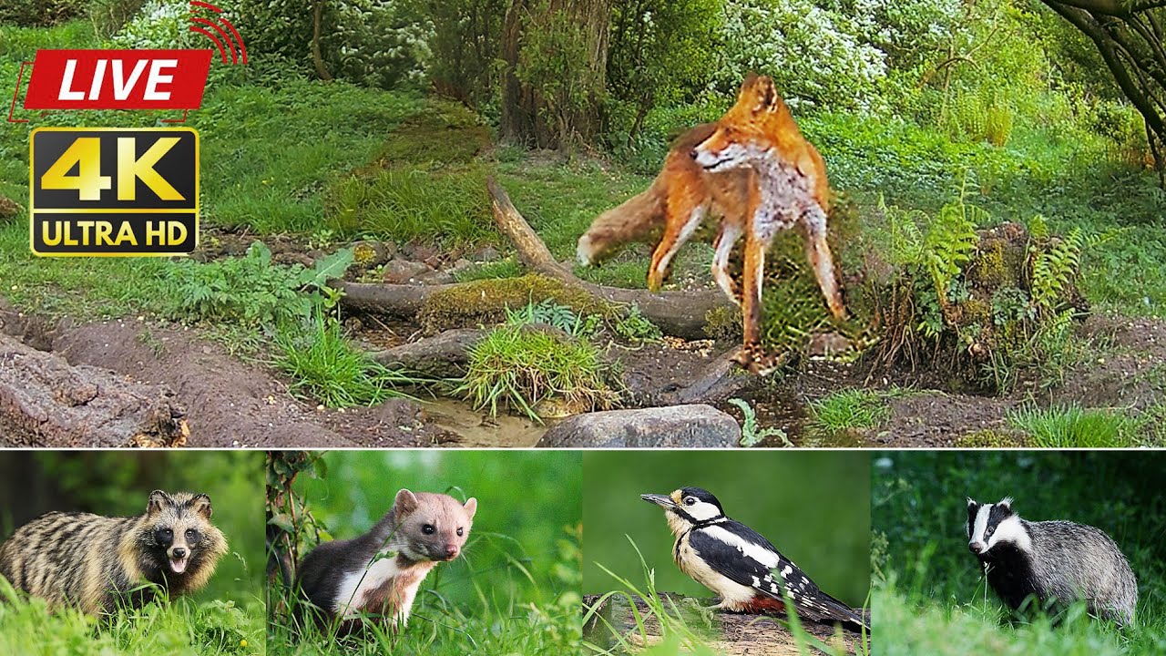 Wildlife In The Forest - 24/7 LIVE 🔴 by Morten Hilmer