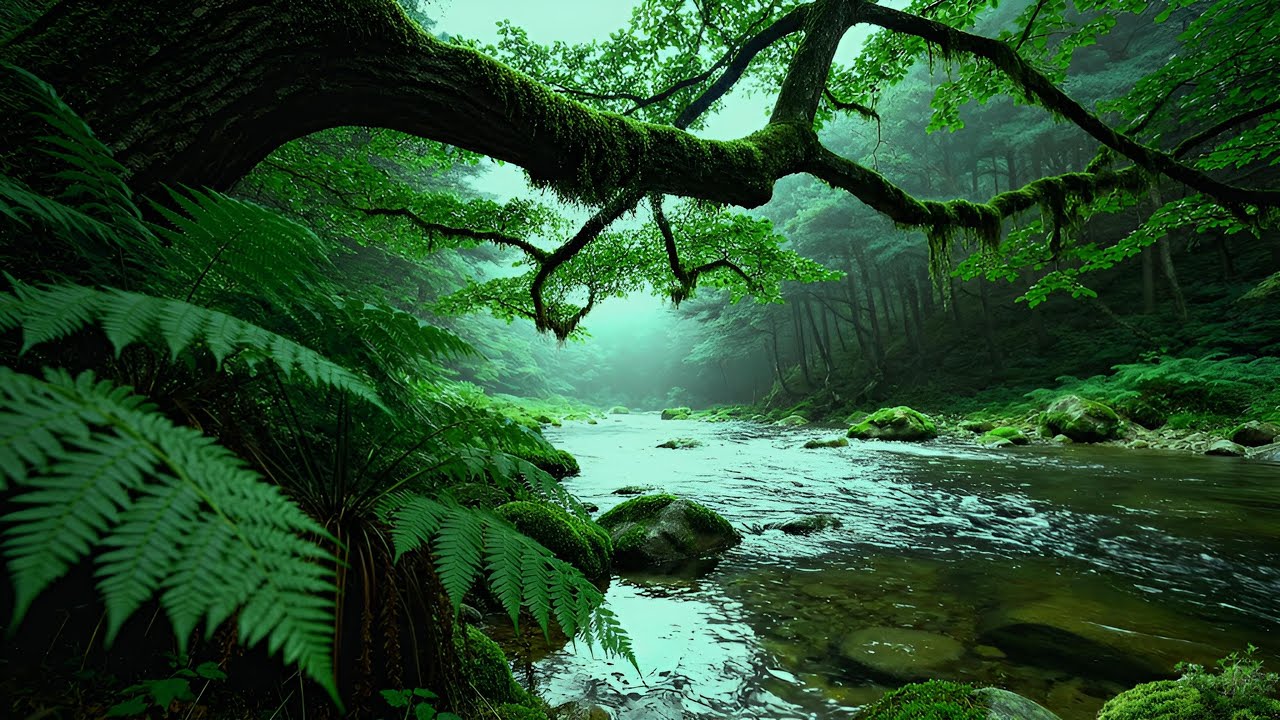 Forest Harmony, Sounds of Nature, Birdsong and Flowing River Sounds for Relaxation and Meditation