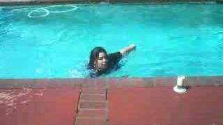 Tattiana Jumps Into A Pool