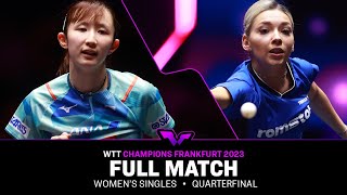 FULL MATCH | Bernadette SZOCS vs Hina HAYATA | WS QF | #WTTFrankfurt 2023