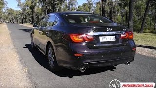 2016 Infiniti Q70 3.7 V6 0-100km/h & engine sound