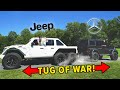 6x6 Jeep vs Mercedes G550 4x4 Squared - TUG OF WAR!