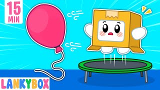 No No, LankyBox! Play Safe With Trampoline - Learn Kids Safety Tips | LankyBox Channel Kids Cartoon