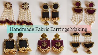 New Handmade Fabric Earrings  #trending #jewelrymaking #youtube #youtubevideo #viral #viralvideo