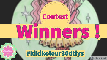 Announcing the winners of my contest !!! #kikikolour30dtiys