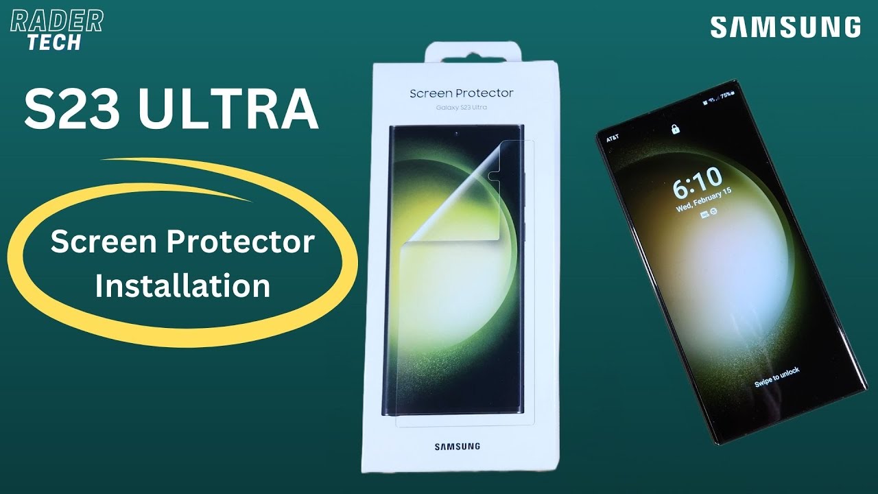 Original Samsung Official Galaxy S23 Ultra Screen Protector (EF