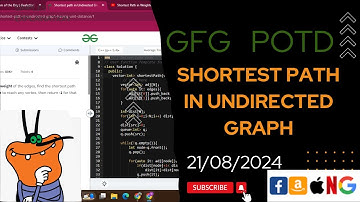 Shortest path in Undirected Graph | gfg potd today | POTD | GFG Problem of the Day | C++ |