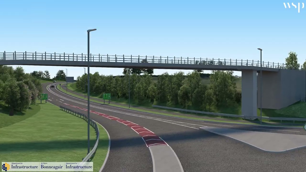 A29 Cookstown bypass - Northern Ireland - Flythrough