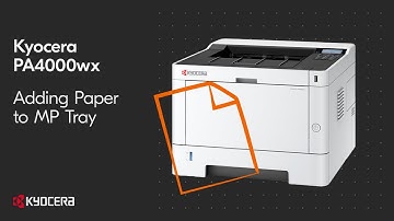 Kyocera PA4000WX Adding Paper to MP Tray