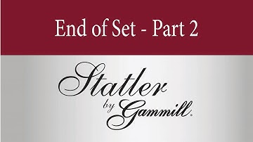 End of Set Tutorial - Part 2