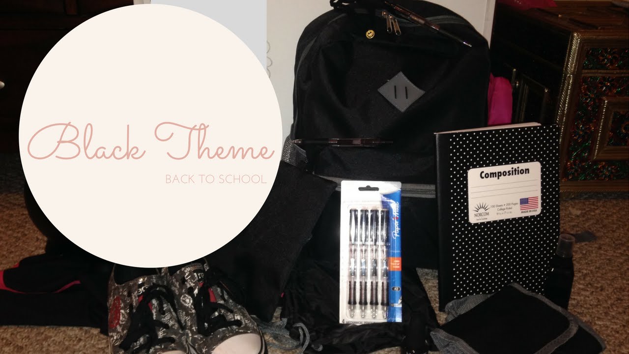 All black school supplies/ TsumTsum collection YouTube