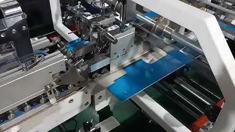 ZH-800G folder gluer machien test run before delivery to domestic customer