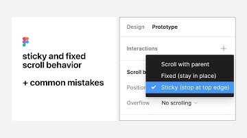 Fixed and sticky scroll / Prototyping in Figma for beginners
