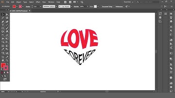 Make With Top Object Envelope Distort on Type in Adobe Illustrator Tutorial