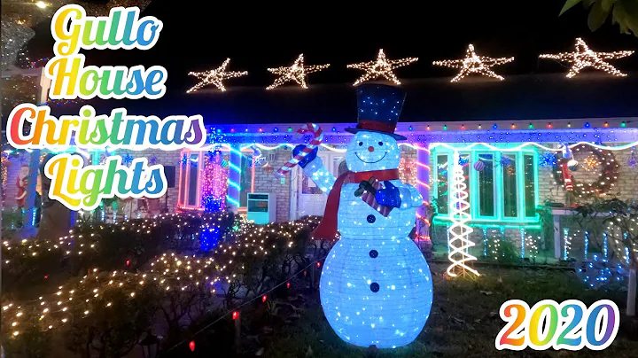 [4K] Texas Christmas Lights Gullo House in Magnoli...
