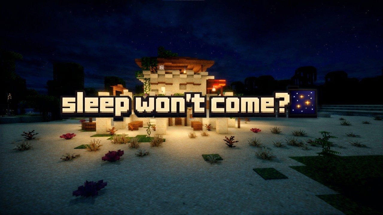 Sleep won't come? | Minecraft Night Ambience [Chill / Relaxing]