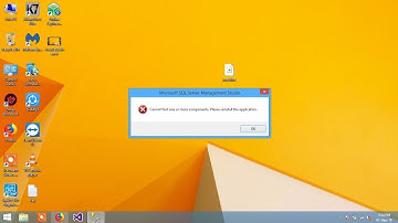 Cannot find one or more components.  Please reinstall the application [SSMS Error]