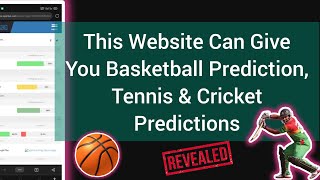 This Website can Give 100% Basketball, Ice Hockey, Cricket and Tennis Prediction | Soccer Prediction screenshot 2