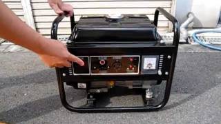 1,000W ガソリン発電機 JLT JP-1500を起動させる
