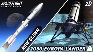 NASA's Europa Lander Launch To Landing On Jupiter Moon Mission In Spaceflight Simulator