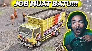 Full Muatan Batu! Dump Truk Ragasa Uji Nyali di Jalur Kanan – ETS2