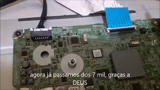 SAMSUNG  22,24  E 27A550 NÃO LIGA LED PISCANDO. MACETE PRA RESOLVER