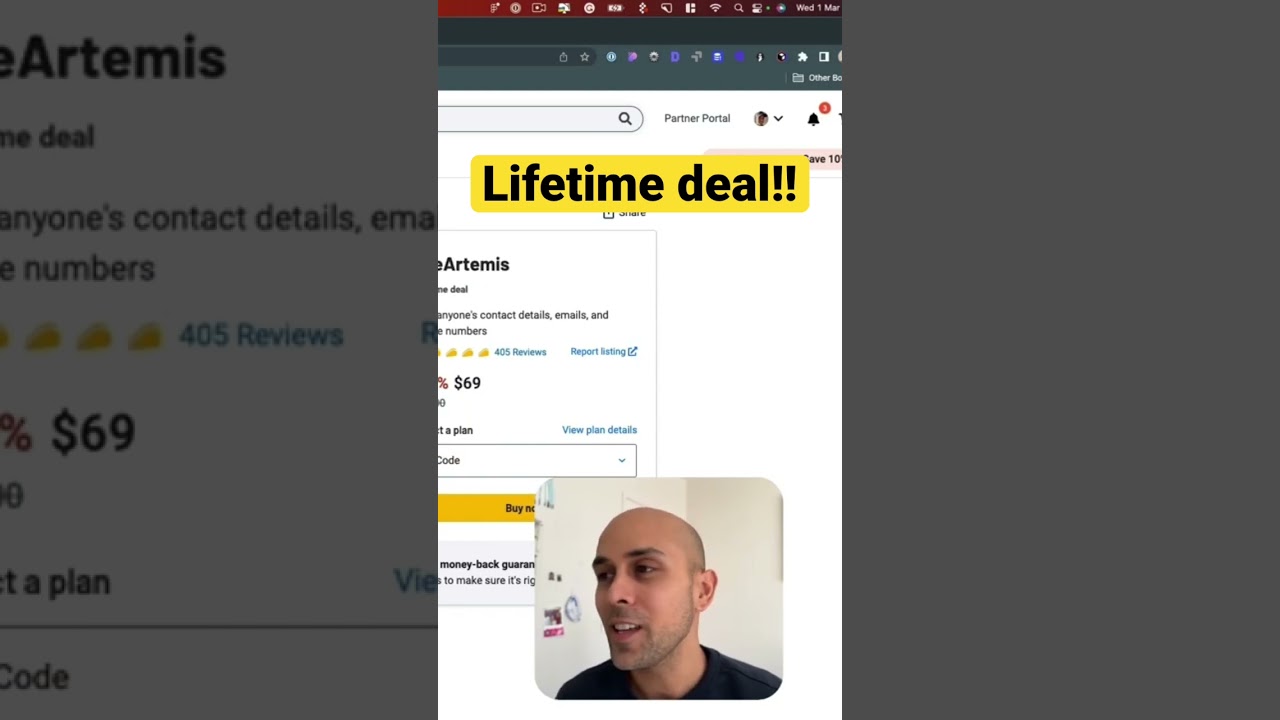 My quick take on UseArtemis, tool to find client emails, Lifetime Deal on AppSumo