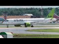 Не взлетел с первого раза, Airbus A220 Airbaltic. Шереметьево после дождя. Июнь  2019 #Planespotting