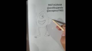 COMO DIBUJAR A MIKE WAZOWSKI de Disney Pixar