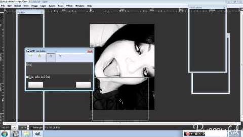 How to make text standout -gimp